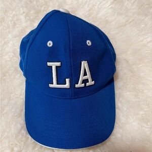 Blue Kids Cap with White Embroidery